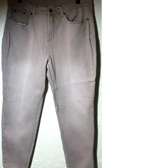 DG By Diane Gilman Beige Stretch Ankle Jeans 14P - Picture 2 of 7